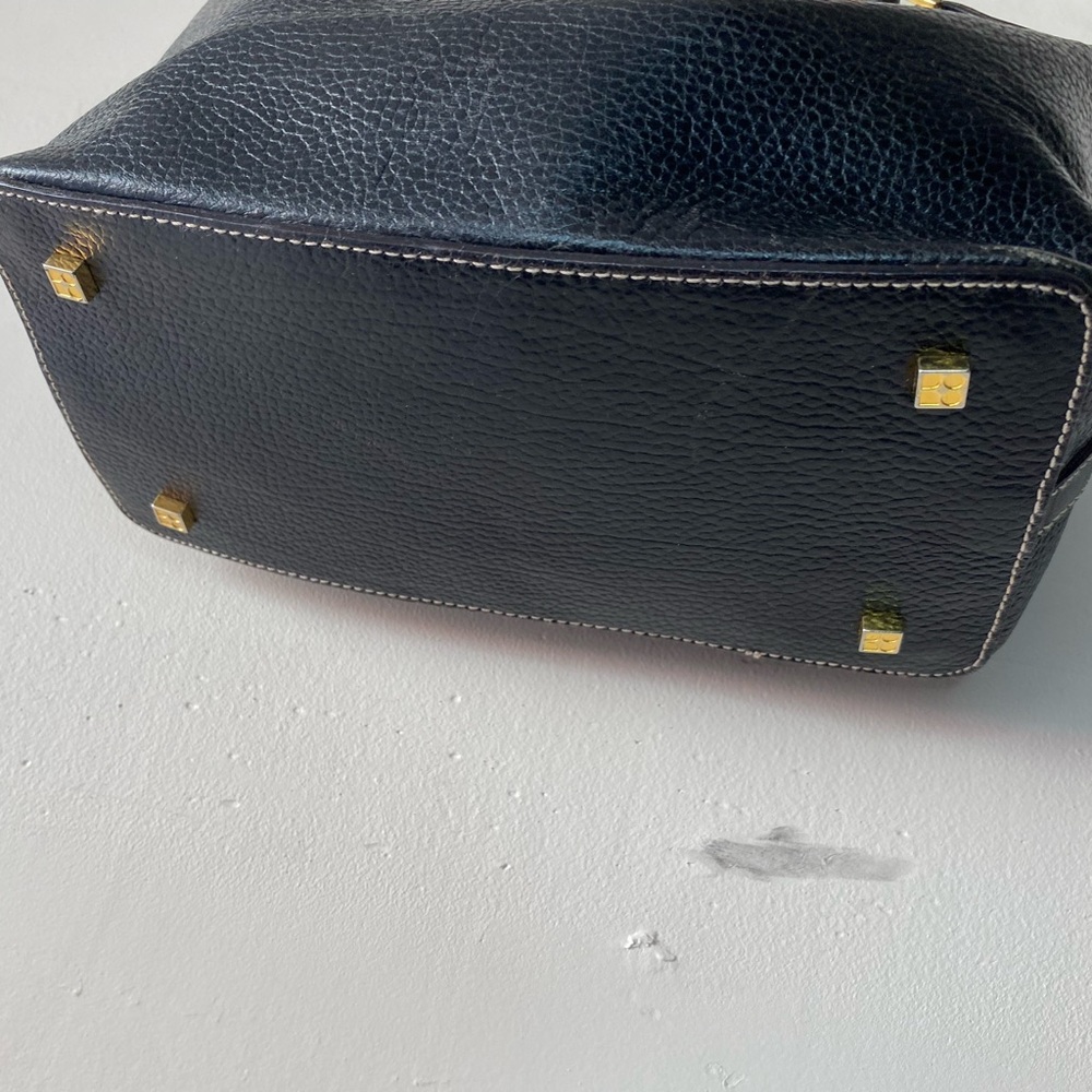 RARE Vintage Kate Spade Black Pebbled Leather Mini Hobo Made in Italy Y2K - Picture 9 of 14